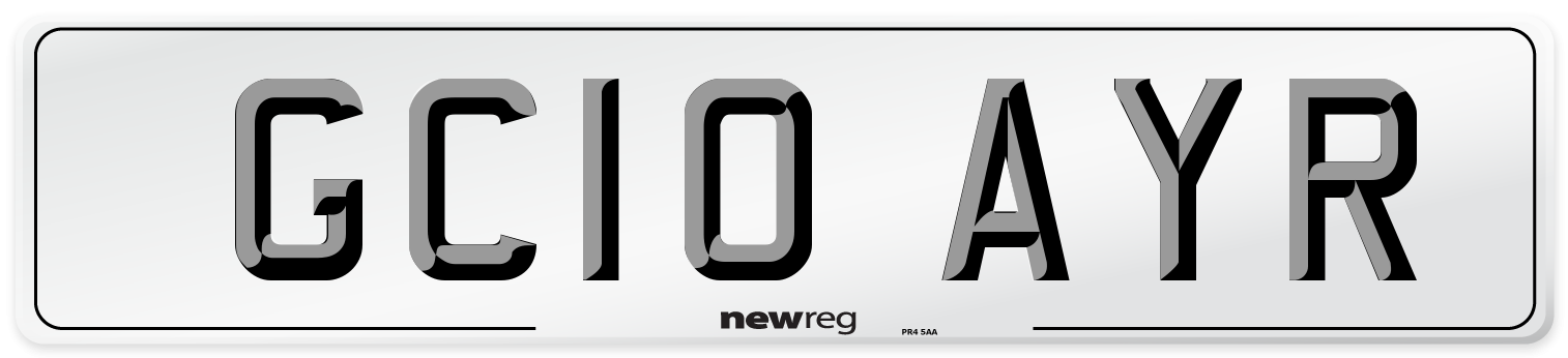 GC10 AYR Number Plate from New Reg